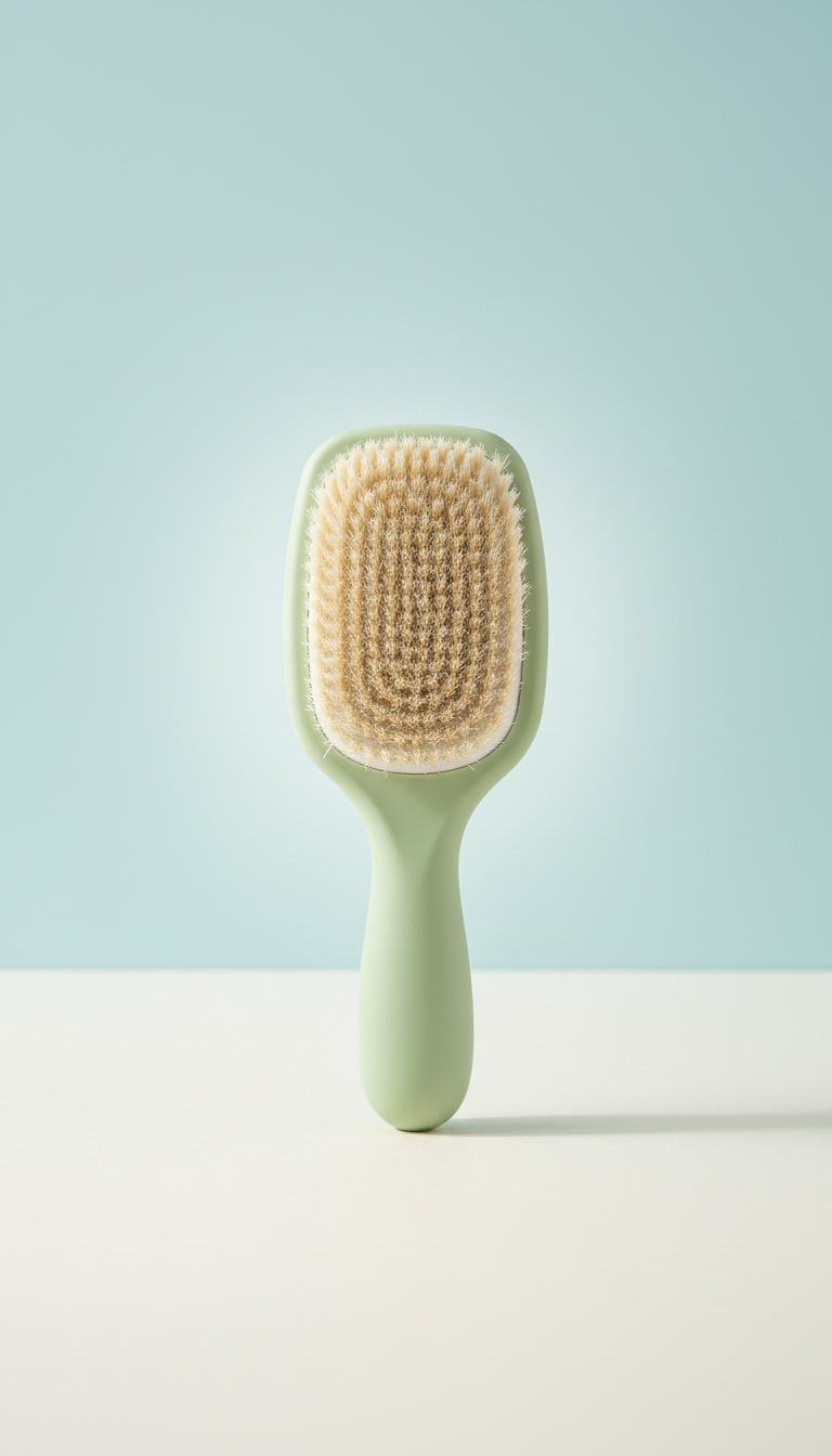 Gentle Grooming Brush With Soft Bristles